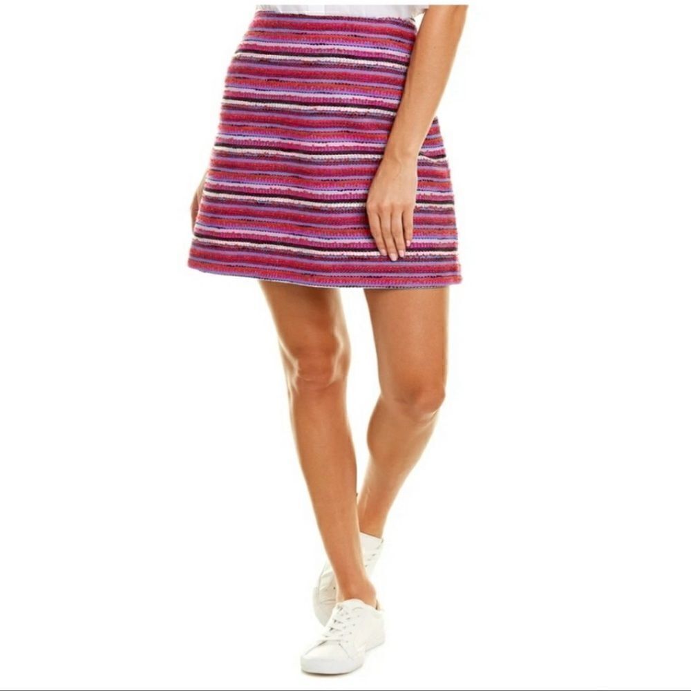 Kate Spade Skirt The Rules Haute Stuff A-Line Tweed Striped Skirt Size 4
